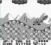 une photo d'Ã©cran de Les Schtroumpfs sur Nintendo Game Boy